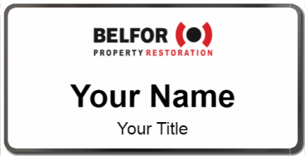 Custom name badges for BELFOR Property Restoration
