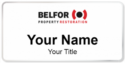 Custom name badges for BELFOR Property Restoration