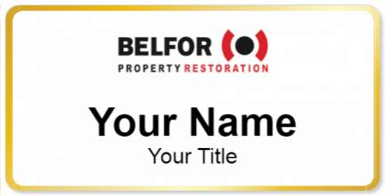 Custom name badges for BELFOR Property Restoration