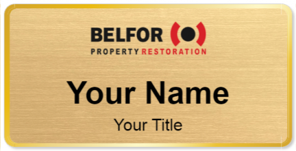 Custom name badges for BELFOR Property Restoration