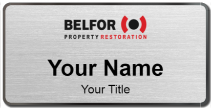 Custom name badges for BELFOR Property Restoration