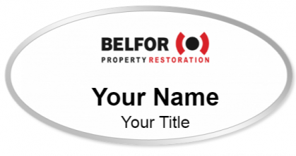 Custom name badges for BELFOR Property Restoration