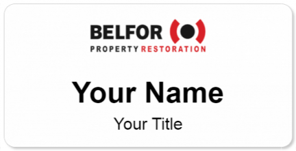 Custom name badges for BELFOR Property Restoration