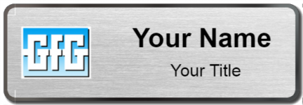 Custom name badges for GfG Instrumentation