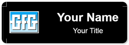 Custom name badges for GfG Instrumentation