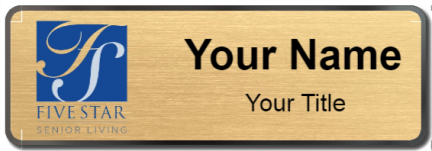 Custom name badges for Five Star Senior Living