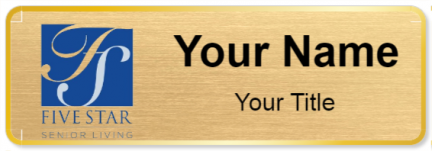 Custom name badges for Five Star Senior Living