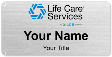 Custom name badges for Life Care Services