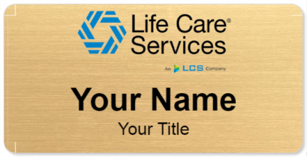 Custom name badges for Life Care Services
