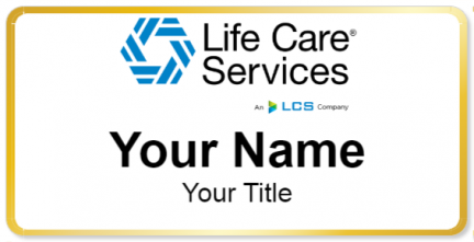 Custom name badges for Life Care Services
