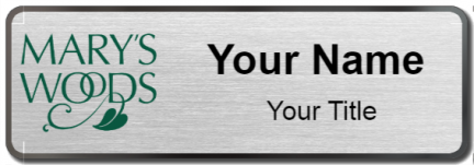 Custom name badges for Marys Woods at Marylhurst