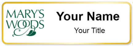 Custom name badges for Marys Woods at Marylhurst