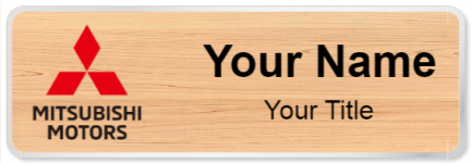 Custom name badges for Mitsubishi