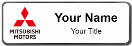 Custom name badges for Mitsubishi