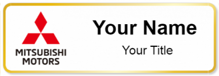 Custom name badges for Mitsubishi