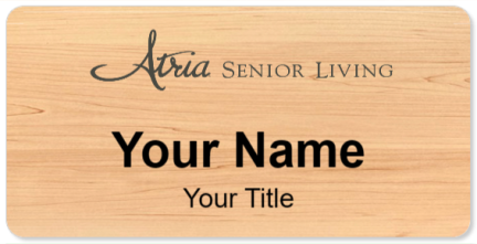 Custom name badges for Atria Senior Living