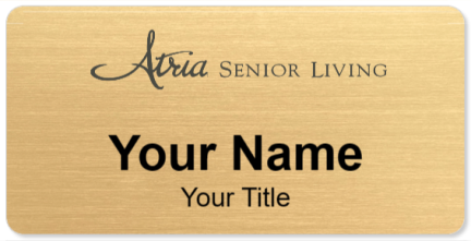 Custom name badges for Atria Senior Living