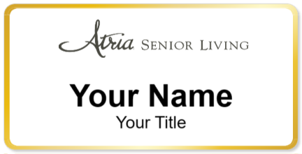 Custom name badges for Atria Senior Living