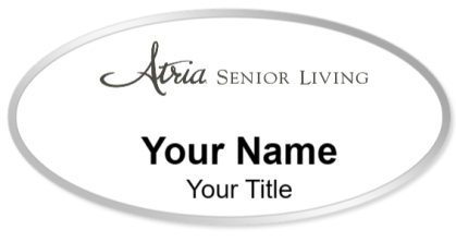Custom name badges for Atria Senior Living