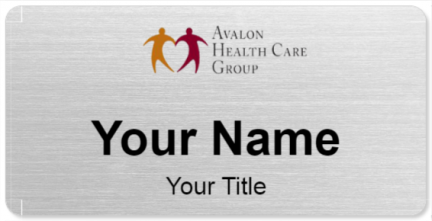 Custom name badges for Avalon Health Care Group