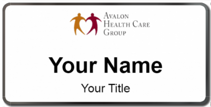 Custom name badges for Avalon Health Care Group