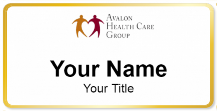 Custom name badges for Avalon Health Care Group