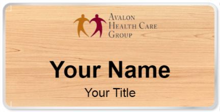 Custom name badges for Avalon Health Care Group
