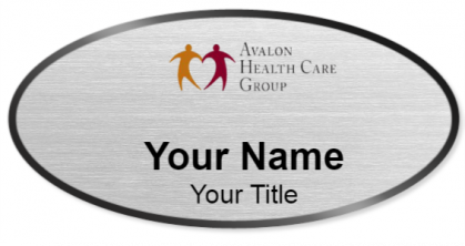 Custom name badges for Avalon Health Care Group