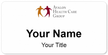 Custom name badges for Avalon Health Care Group
