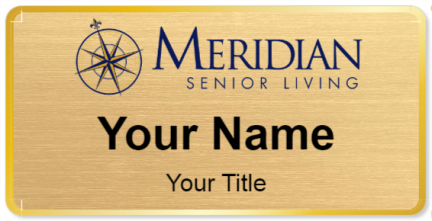 Custom name badges for Meridian Senior Living