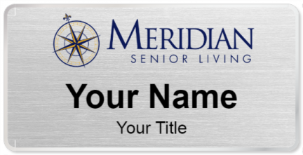 Custom name badges for Meridian Senior Living