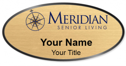 Custom name badges for Meridian Senior Living