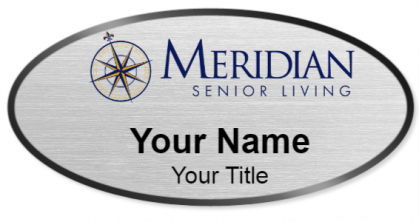 Custom name badges for Meridian Senior Living