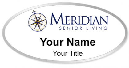 Custom name badges for Meridian Senior Living