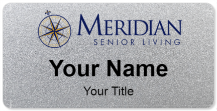 Custom name badges for Meridian Senior Living
