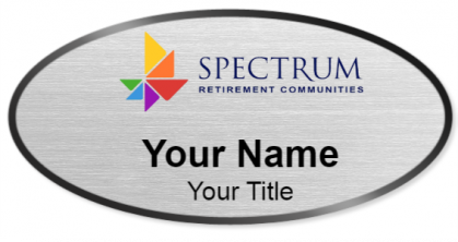 Custom name badges for Spectrum Retirement