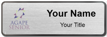 Custom name badges for Agape Senior
