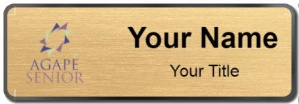 Custom name badges for Agape Senior