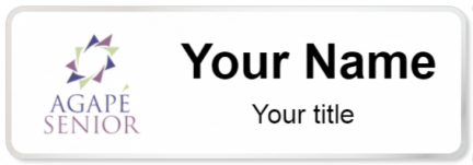 Custom name badges for Agape Senior