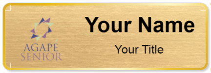 Custom name badges for Agape Senior