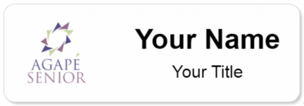 Custom name badges for Agape Senior