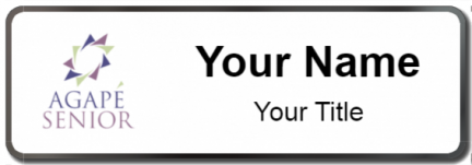 Custom name badges for Agape Senior