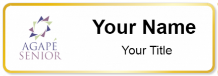 Custom name badges for Agape Senior