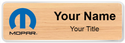 Custom name badges for Mopar