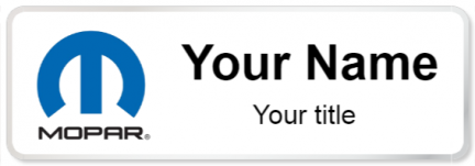 Custom name badges for Mopar