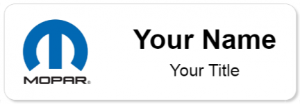 Custom name badges for Mopar
