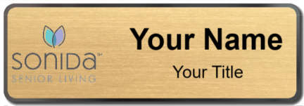 Custom name badges for Sonida Senior Living