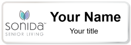 Custom name badges for Sonida Senior Living