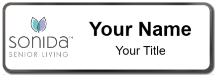 Custom name badges for Sonida Senior Living