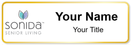 Custom name badges for Sonida Senior Living